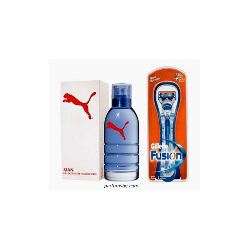 Puma White Man К-Т за мъже EDT 50ml+Gillette Fusion