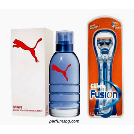 Puma White Man К-Т за мъже EDT 50ml+Gillette Fusion