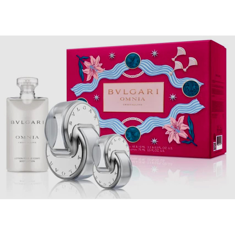 Bvlgari Omnia Crystalline К-Т за жени EDT 65ml+EDT 15ml+BL 75ml