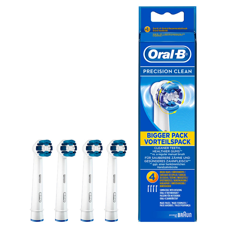 ORAL-B РЕЗЕВНА ГЛАВА ЗА ЕЛ. ЧЕТКА PRECISION CLEAN 4 БРОЯ