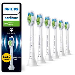 PHILIPS РЕЗЕРВНА ГЛАВА ЕЛ. ЧЕТКА SONICARE W2 Optimal White 6 броя