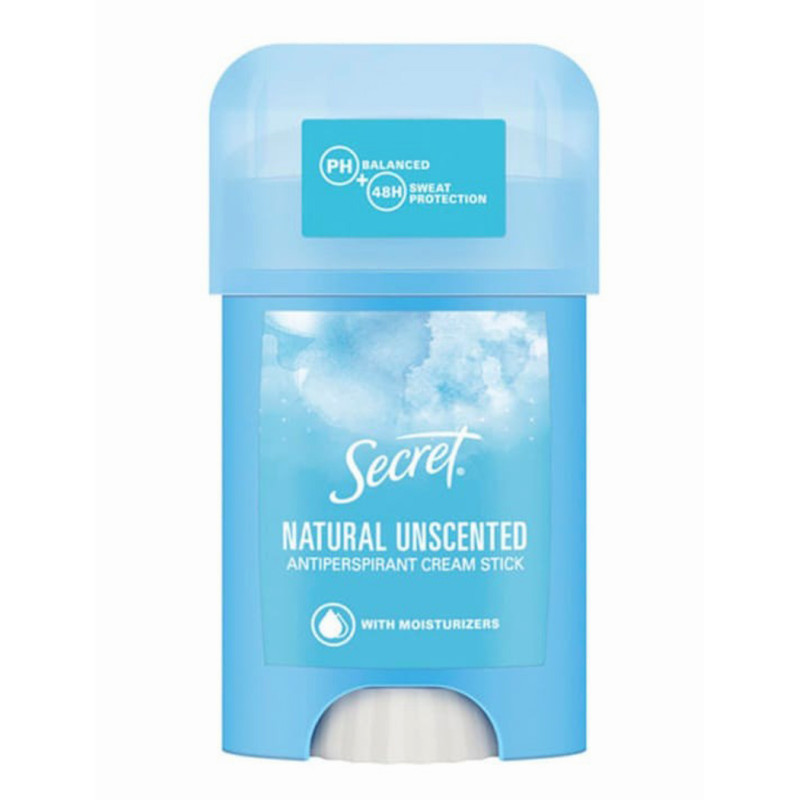 SECRET Natural Unscented крем стик дезодорант 40ml