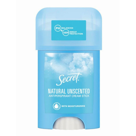 SECRET Natural Unscented крем стик дезодорант 40ml