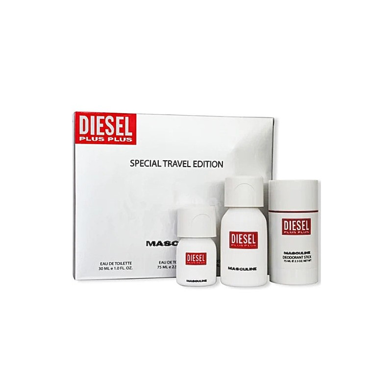 Diesel Plus Plus Masculine K-T за мъже EDT 75ml+EDT 30ml+Deo stick 75ml