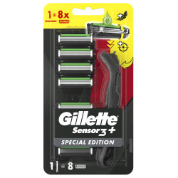 Gillette Sensor 3+ Special Edition Дръжка + Резерви 8 броя