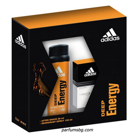 Adidas Deep Energy K-T за мъже афтършейв 50ml+дезодорант