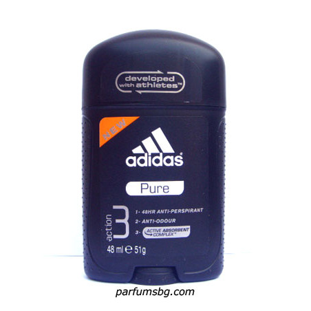 Adidas 3 Action Pure Дезодорант стик за мъже 48ml