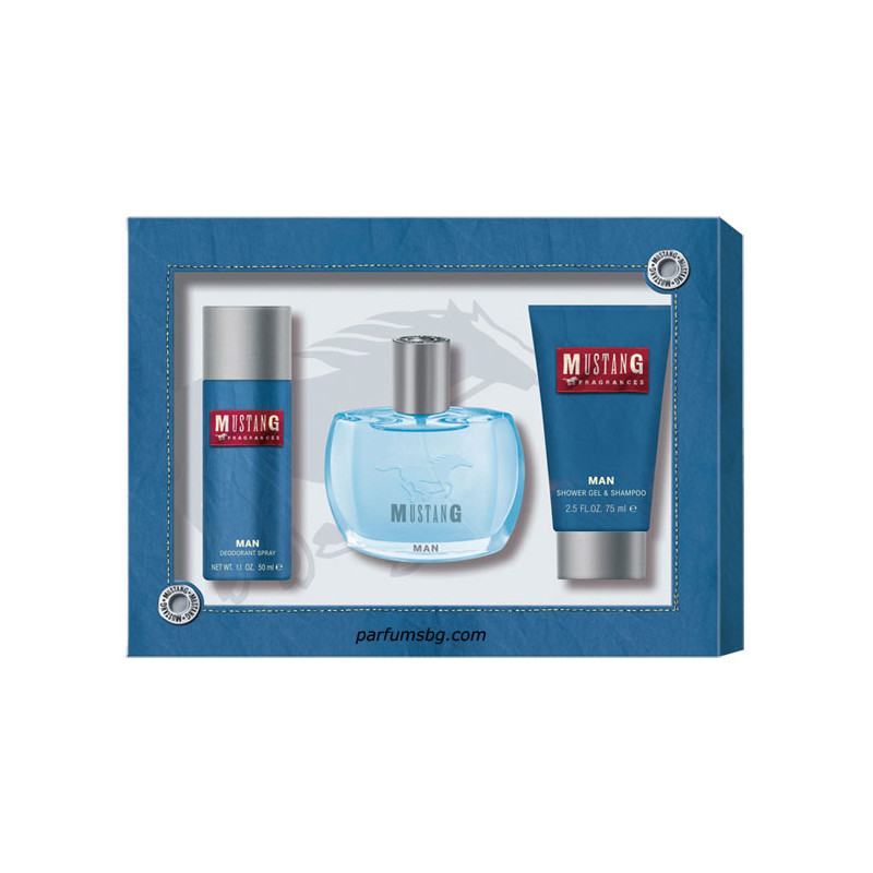 Mustang Man K-T за мъже EDT 30ml+Део 50ml+Душгел 75ml