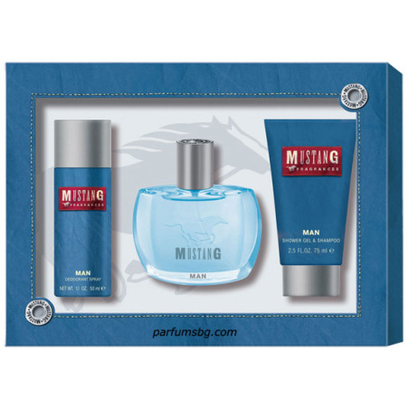 Mustang Man K-T за мъже EDT 30ml+Део 50ml+Душгел 75ml