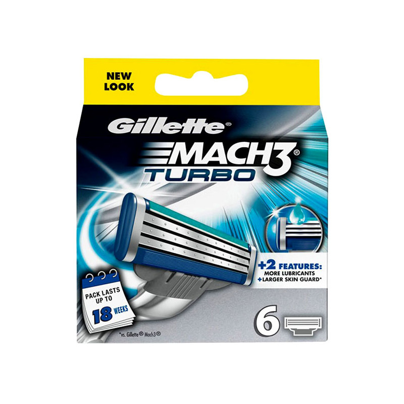 Gillette Mach 3 Turbo Ножчета за бръснене 6бр