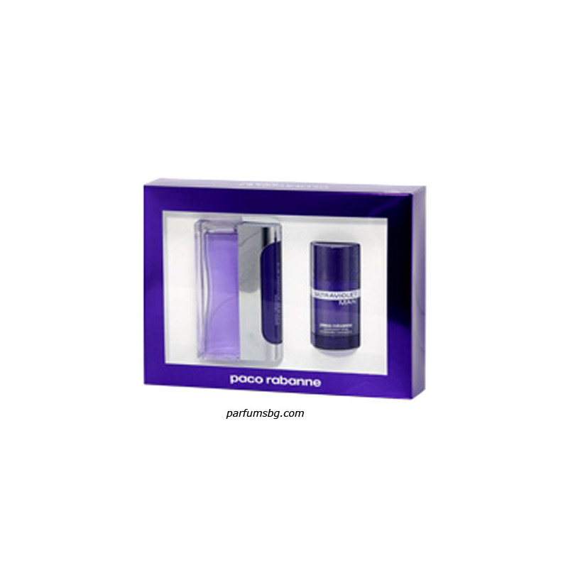 Paco Rabanne Ultraviolet К-Т за мъже EDT 100ml+Део Стик 75ml