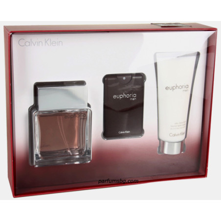 Calvin Klein Euphoria К-Т за мъже EDT 100ml+ASB 100ml+EDT 20ml