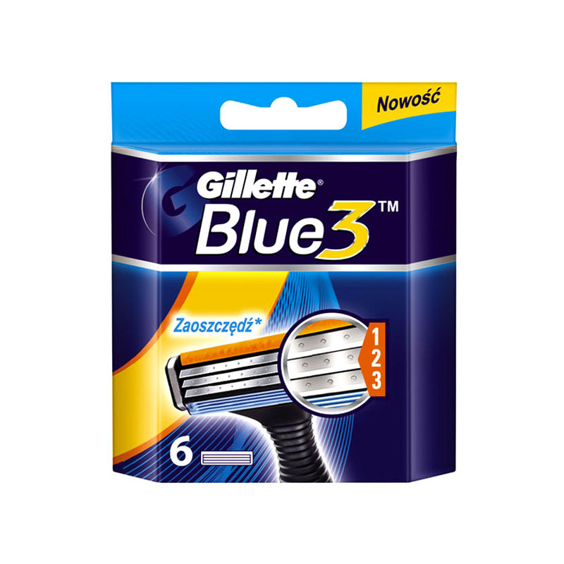 Gillette Blue 3 Ножчета за бръснене 6бр