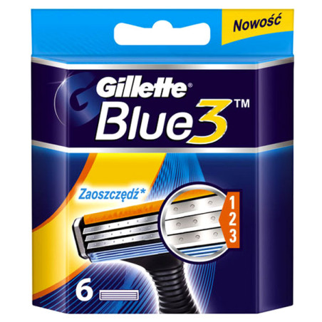 Gillette Blue 3 Ножчета за бръснене 6бр