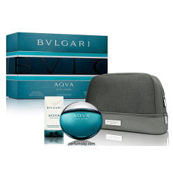 Bvlgari Aqva К-Т за мъже EDT 100ml+Душгел 75ml+Автършейв баласам 75ml