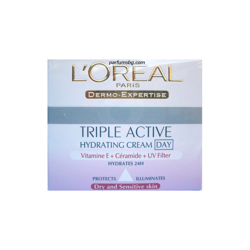 L'oreal Triple Active Day Дневен крем за лице 50ml за суха кожа