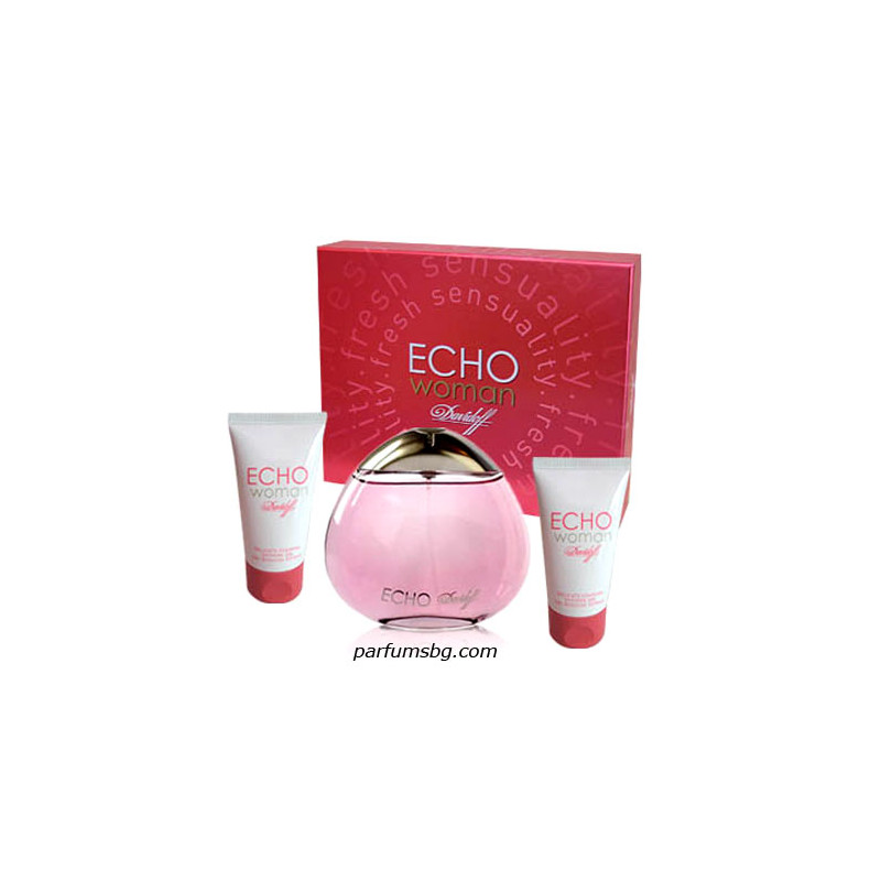 Davidoff Echo  К-Т за жени EDP 100ml+BL 50 ml+SG 50 ml