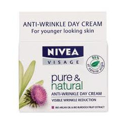 Nivea Pure & Natural Дневен крем срещу бръчки  50ml