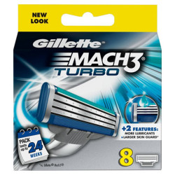 Gillette Mach 3 Turbo Ножчета за бръснене 8бр