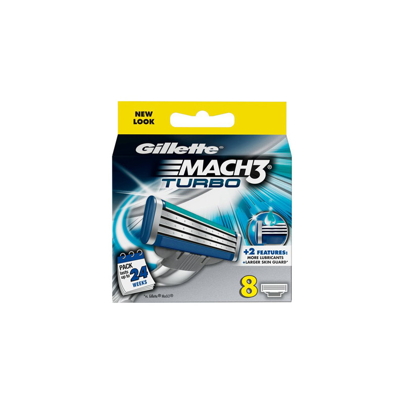 Gillette Mach 3 Turbo Ножчета за бръснене 8бр