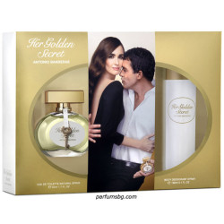 Antonio Banderas Her Golden Secret К-Т за жени EDT 50ml+Deo 150ml