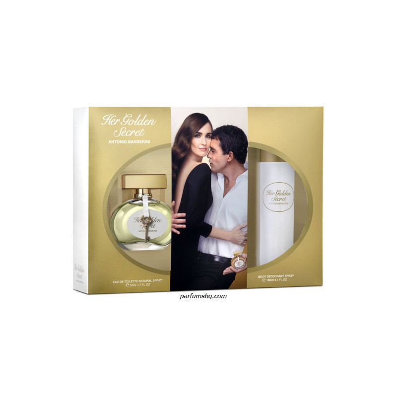 Antonio Banderas Her Golden Secret К-Т за жени EDT 50ml+Deo 150ml